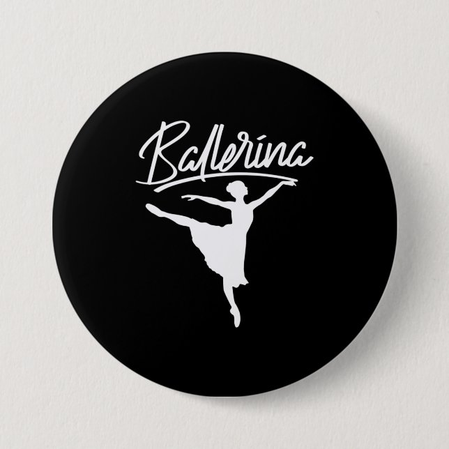 Ballerina Dancer Button (Vorderseite)