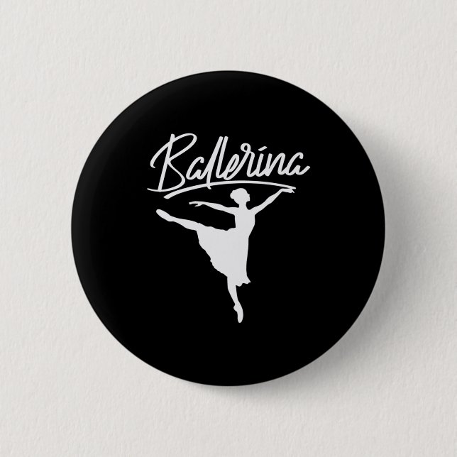Ballerina Dancer Button (Vorderseite)