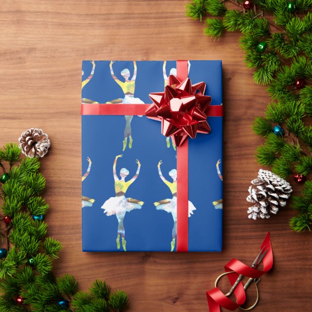 Ballerina Dancer Geschenkpapier (Feiertagsgeschenk)