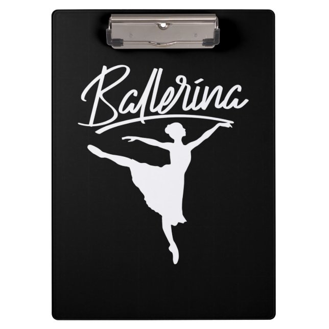Ballerina Dancer Klemmbrett (Vorderseite)