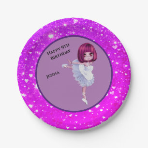 Ballerina Dancer Paper Tellers "Happy Birthday" Pappteller