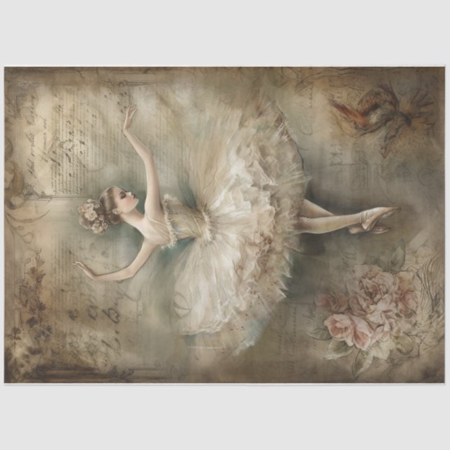 Ballerina Dancer Seidenpapier (Vorderseite)