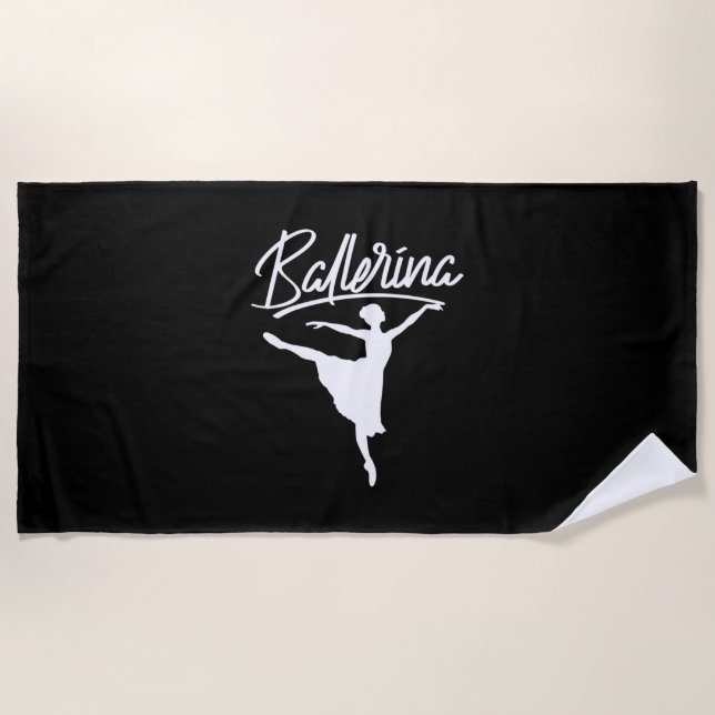 Ballerina Dancer Strandtuch (Vorderseite)