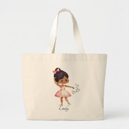 Ballerina Dancer Thema Wasserfarbe Jumbo Stoffbeutel