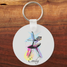 Ballerina Dancer Thema Wasserfarbe
