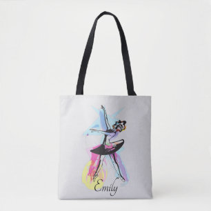 Ballerina Dancer Thema Wasserfarbe Tasche