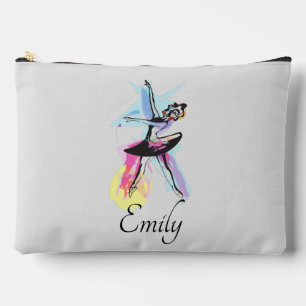 Ballerina Dancer Thema Wasserfarbe Zubehörtasche