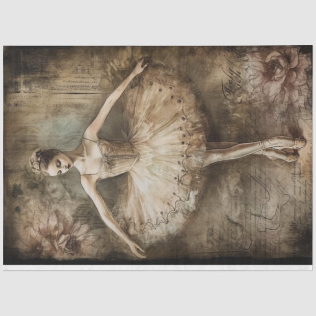 Ballerina Dancer zwei Seidenpapier (Vorderseite)