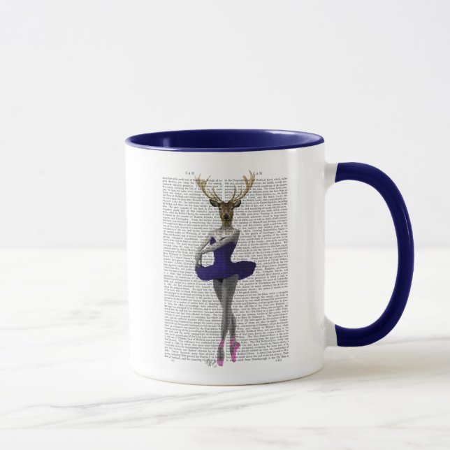 Ballerina Deer in Blue Tasse (Rechts)