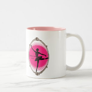 Ballerina-Design für Mädchen-Tasse Zweifarbige Tasse