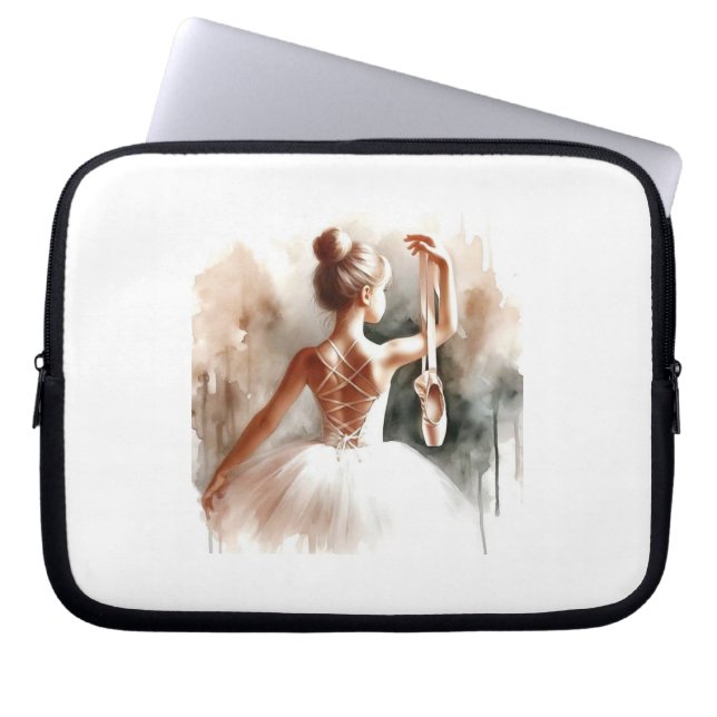 "Ballerina Dreams - Protected Laptop Sleeve" Laptopschutzhülle (Vorderseite)