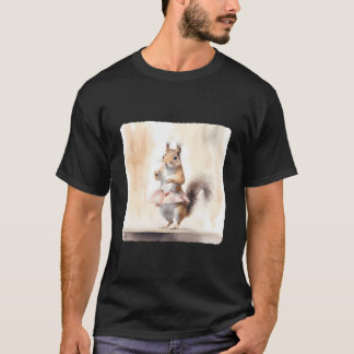Ballerina Eichhörnchen Bühnen Tanz Anmut Erzwungen T-Shirt