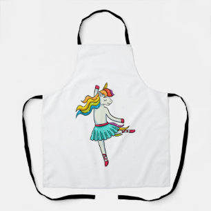Ballerina Einhorn Tanz Ballett Tänzer Tutu Kleid Schürze
