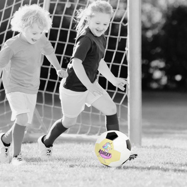 Ballerina Einicorn Rosa Dress Fußball (Unicorn soccer ball for fun times)