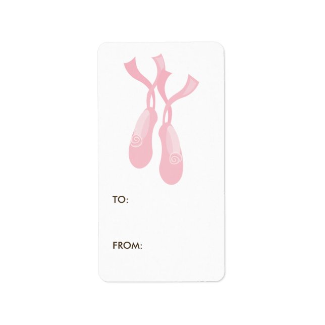 Ballerina - étiquette cadeau Étiquettes (Devant)