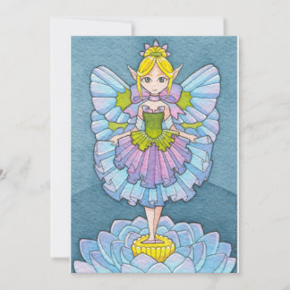 Ballerina Fairy Birthday Einladung Moussart