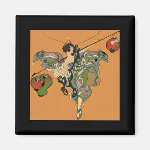 Ballerina Fee Mit Laternen Magnet