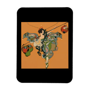 Ballerina Fee Mit Laternen Magnet