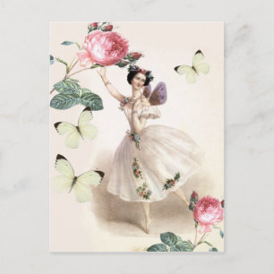 Ballerina Fee Postkarte
