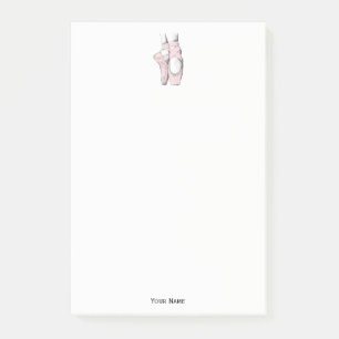 Ballerina Feet auf Pointe #1 Lt Pink Post-it Klebezettel