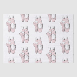 Ballerina Feet auf Pointe #1 Lt Pink Seidenpapier