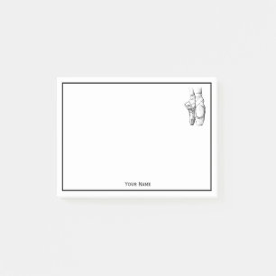 Ballerina Feet auf Pointe #1 Post-it Klebezettel