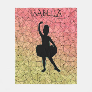 Ballerina flece couverture personnalisée de nom.
