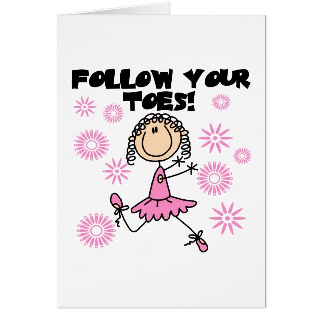 Ballerina folgen Ihren Zehe-T - Shirts und (Vorne)