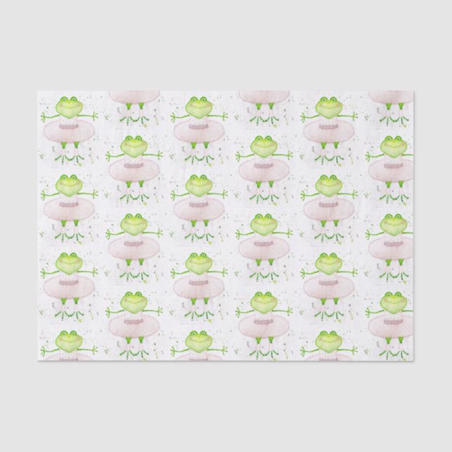 Ballerina Frog Seidenpapier (Vorderseite)