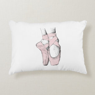 Ballerina Füße auf Spitze #1 Hellrosa Zierkissen