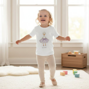 Ballerina Gans Süß Lavendel Tutu Kleinkind Baby T-shirt