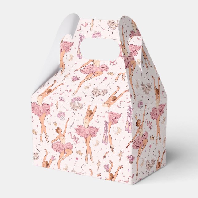 Ballerina Gastgeschenke - Geburtstage - Süß 16 Geschenkschachtel (Vorderseite)