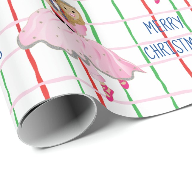 Ballerina Geschenkpapier (Rolleneckpunkt)