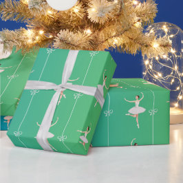 Ballerina Geschenkpapier Girl für Weihnachten