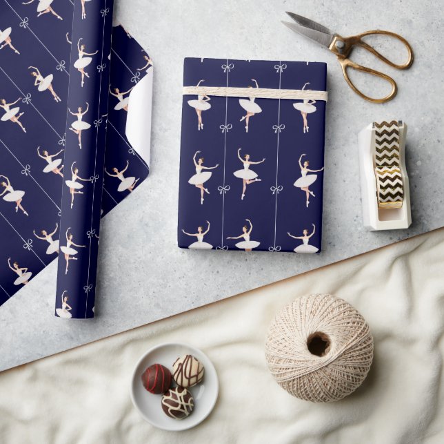 Ballerina Geschenkpapier zu Weihnachten/zum Geburt (Kunsthandwerk)