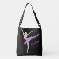 Ballerina-Gewohnheit ganz über Druck-Tasche
