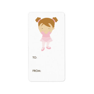 Ballerina Gift Tag Étiquettes
