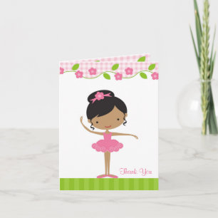 Ballerina Girl Carte de remerciements