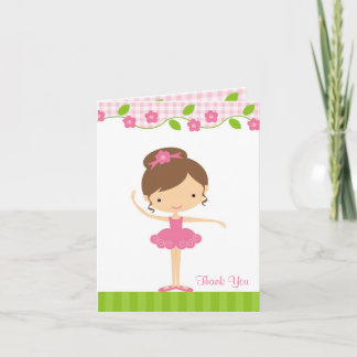 Ballerina Girl Danke-Card Dankeskarte