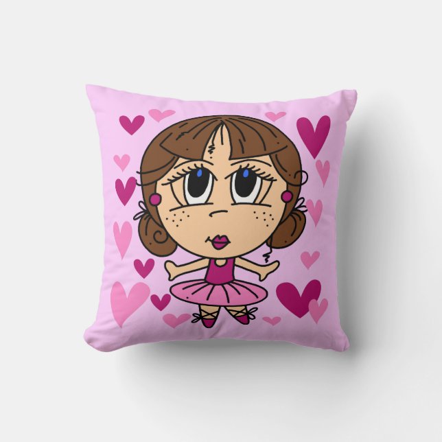 Ballerina Girl Kissen (Vorderseite)