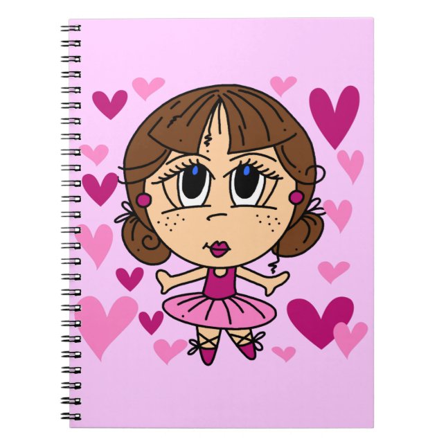 Ballerina Girl Notizblock (Vorderseite)