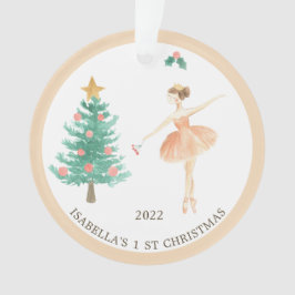 Ballerina Girl's 1st Christmas Ornament