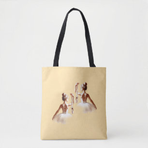 "Ballerina Grace - Artistic Water Tote Bag" Tasche