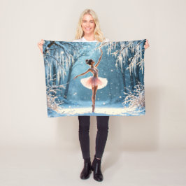 Ballerina helle Mode Elegantanz Fleecedecke
