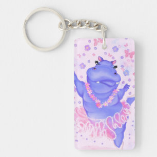 Ballerina Hippo Drôle Porte - clé Joyeux Danseur d