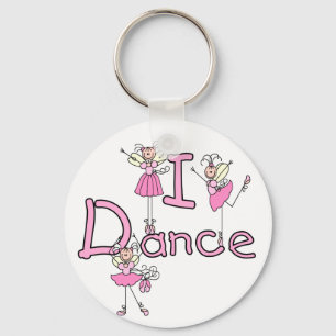 Ballerina I Dance T - Shirt und Geschenke Schlüsselanhänger