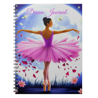 Ballerina im Mondlicht-Traumtagebuch Notizblock