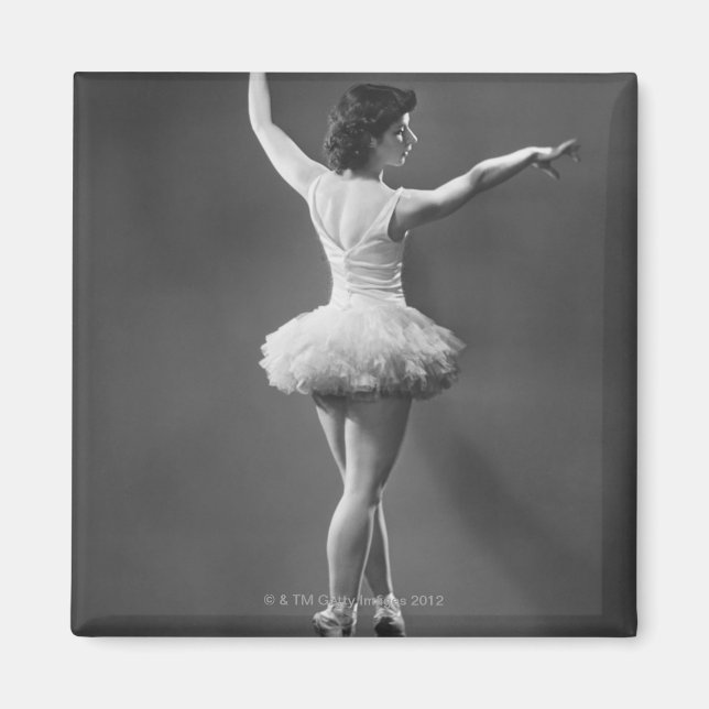 Ballerina im Tutu Magnet (Vorne)