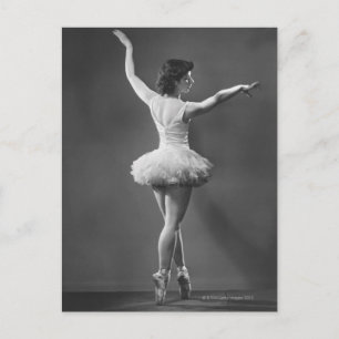 Ballerina im Tutu Postkarte