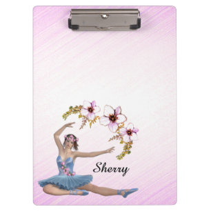 Ballerina in Blue Personal Pimk Klemmbrett